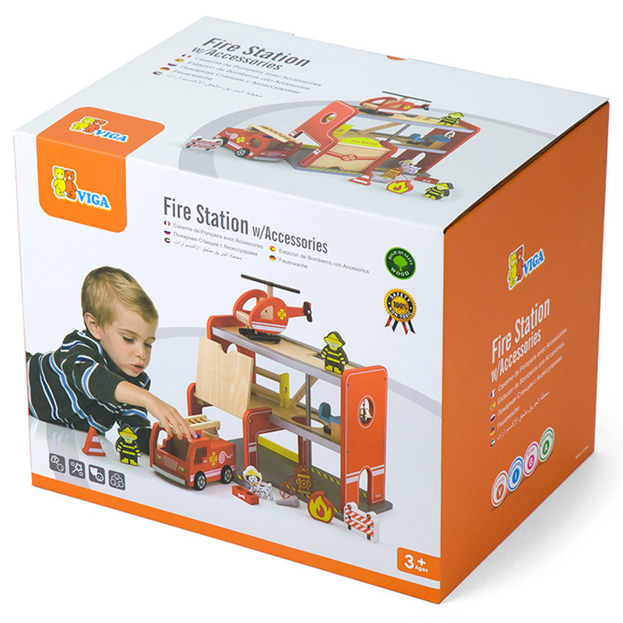 Viga Fire Station W/ Accessories