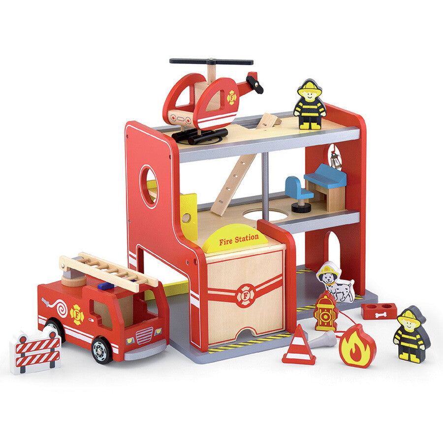 Viga Fire Station W/ Accessories