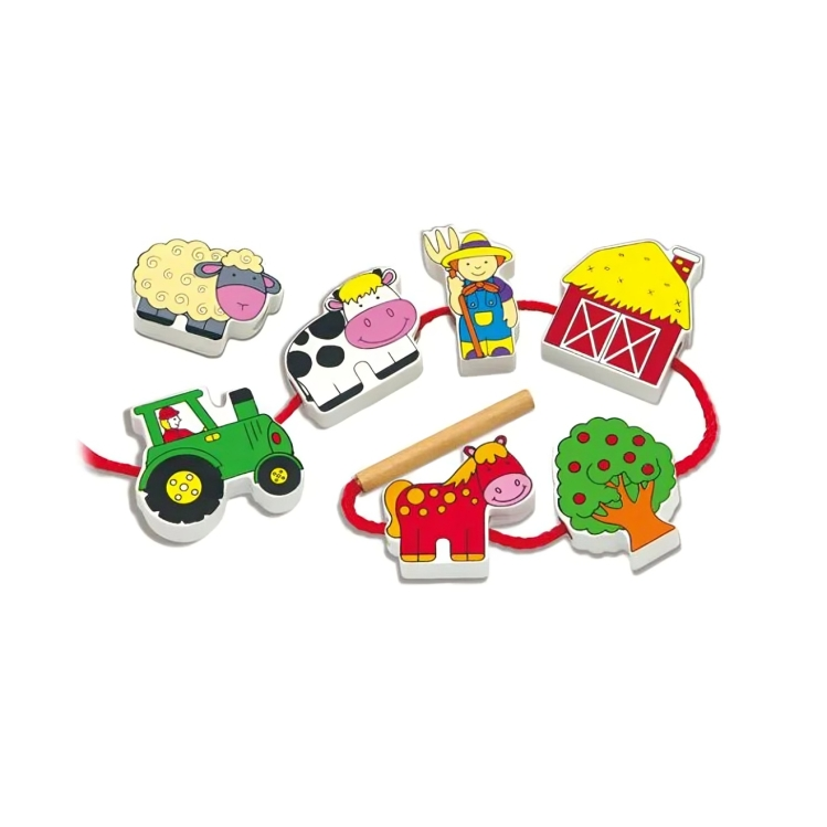 Farm lacing blocks viga