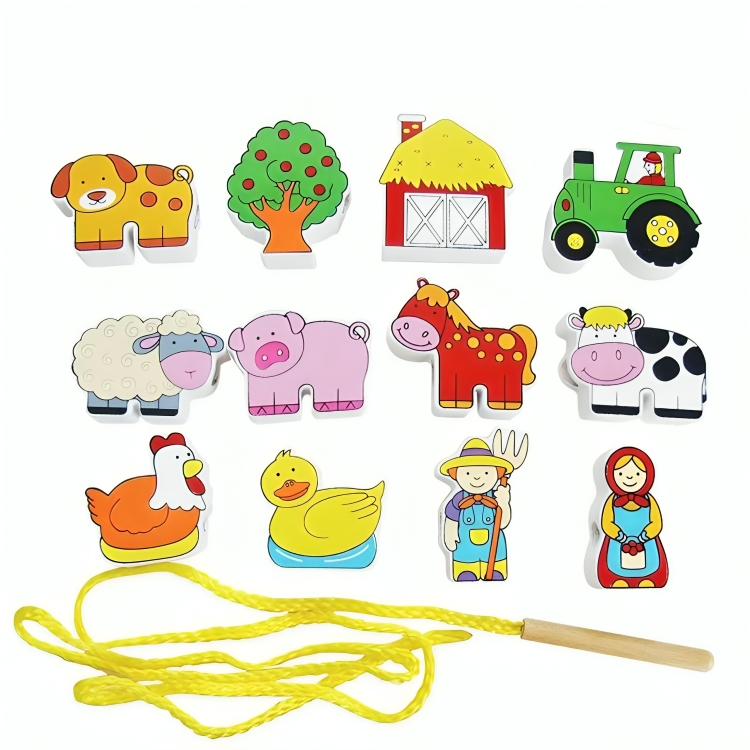 Farm lacing blocks viga